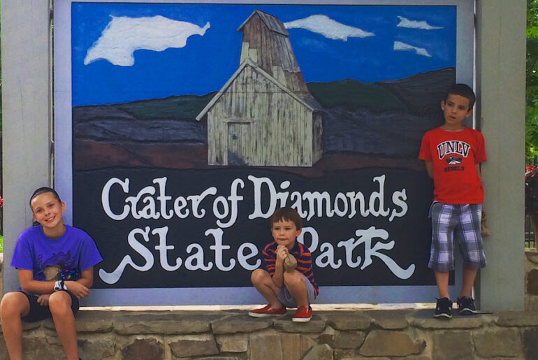Crater of Diamonds State Park sign