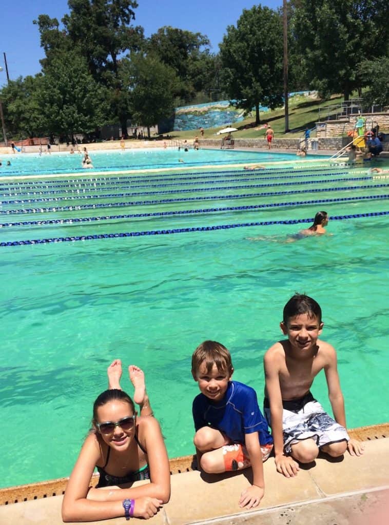Deep Eddy Pool in Austin. Austin Pool for Kids 