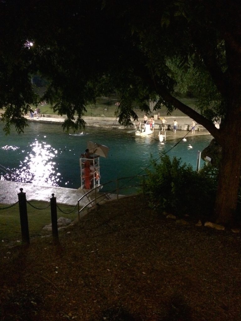 Barton Springs Pool offers a spring-fed pool in the center of Austin.