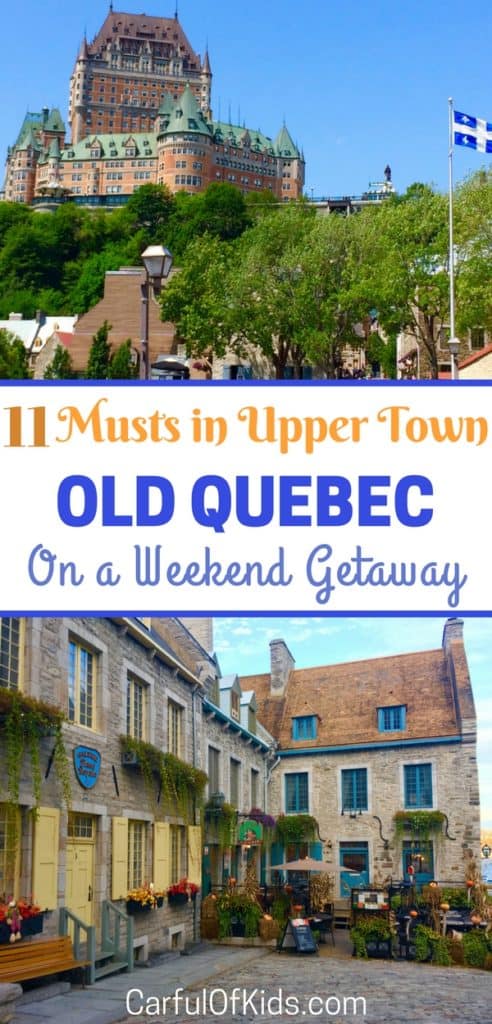 Take a weekend getaway to Quebec City for Old World charm without the red-eye flight. Got 11 musts for your trip including the Chateau Frontenac and more in Upper Town of this UNESCO World Heritage Site. 