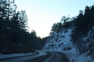 New Mexico Highway 475 up to Ski Santa Fe.