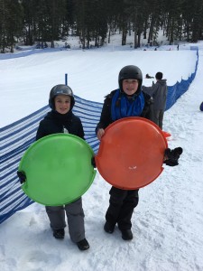 Don't know what the carful of kids love more, sledding or skiing. Granlibakken-Tahoe, Lake Tahoe, Family ski destinations,