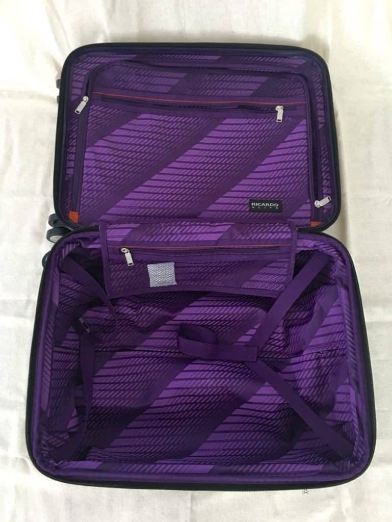 The main compartment of the Ricardo Elite Roxbury 2.0 has plenty of room. luggage review,