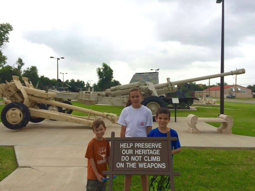 Explore Fort Sill especially for the Howitzers.