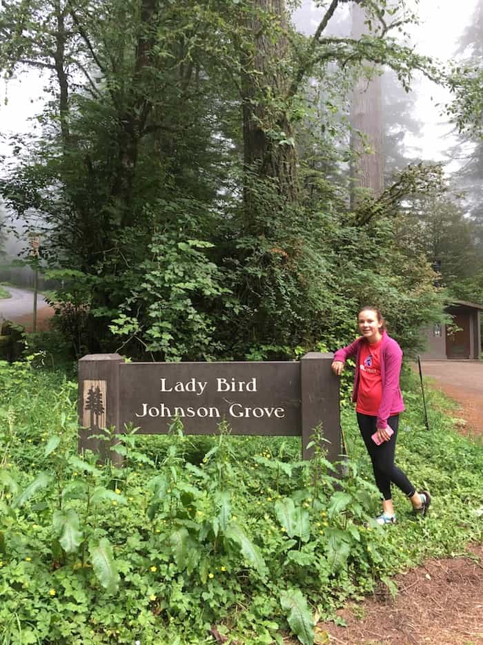 Hike the Lady Bird Johnson Grove as one of the things to do in the Redwoods with kids. 