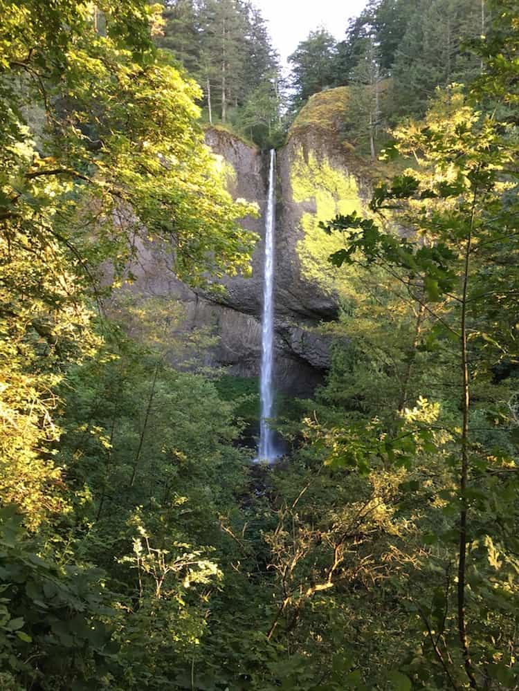 Explore the waterfalls when you visit Columbia River Gorge with kids. 