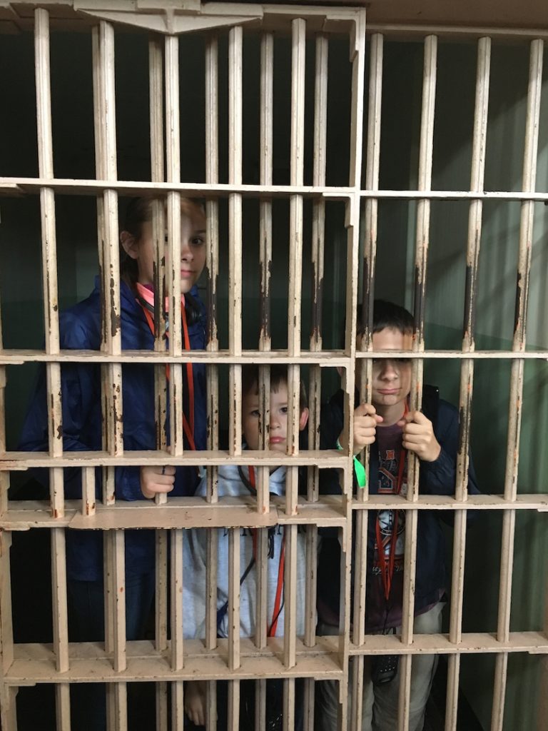 Lock the kids up when you tour Alcatraz with kids. 