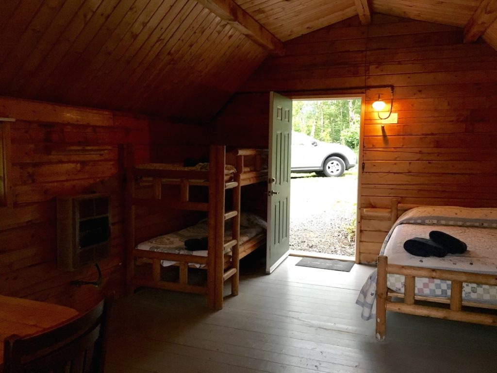  stay in a cozy cabin. 
