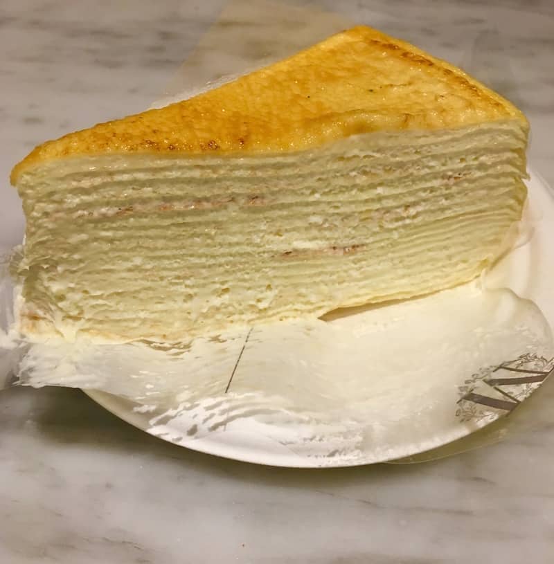Where to eat in NYC with teens. Try the Lady M Mille Crepes Cake
