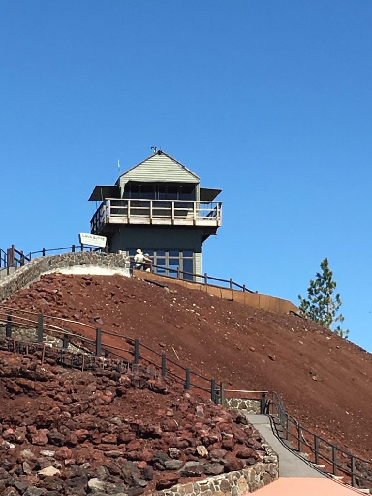 What to do in Bend with kids, hike to the Newberry Fire lookout. 
