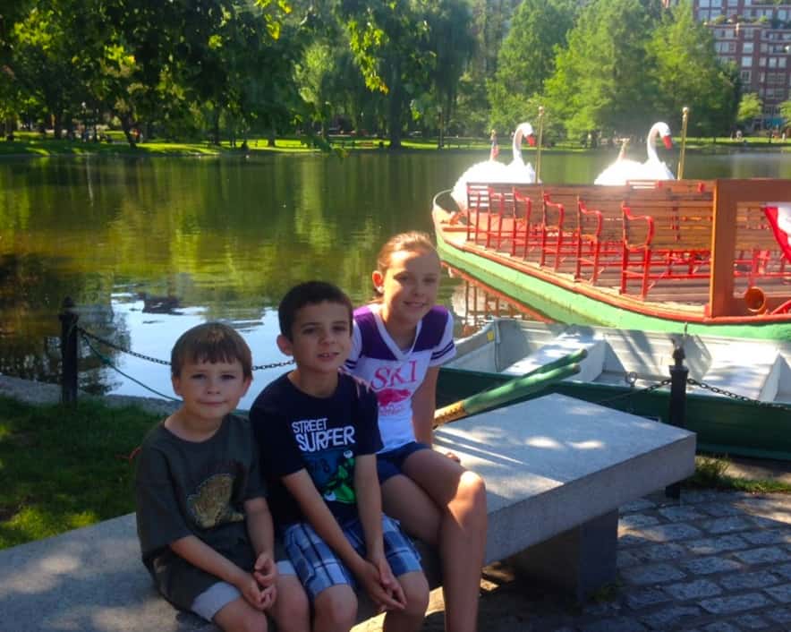 Ride the swam boats. See Boston in One Day with kids.