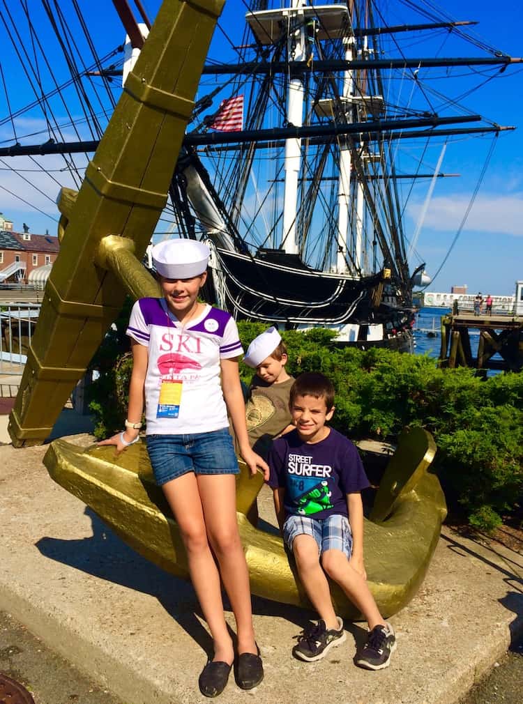 Tour the USS Constitution. See Boston in One Day with kids.