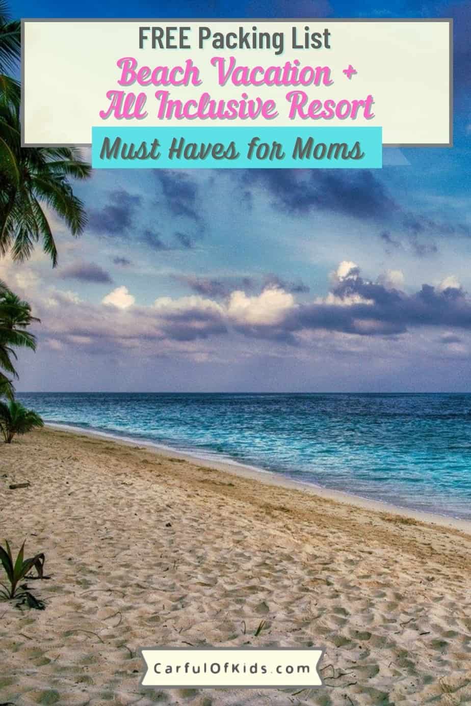 Your beach trip is booked. Now it's time to go shopping for some must haves for Moms. Look glamorous and comfortable this trip with these Mom Must Haves. #Beach #PackingList