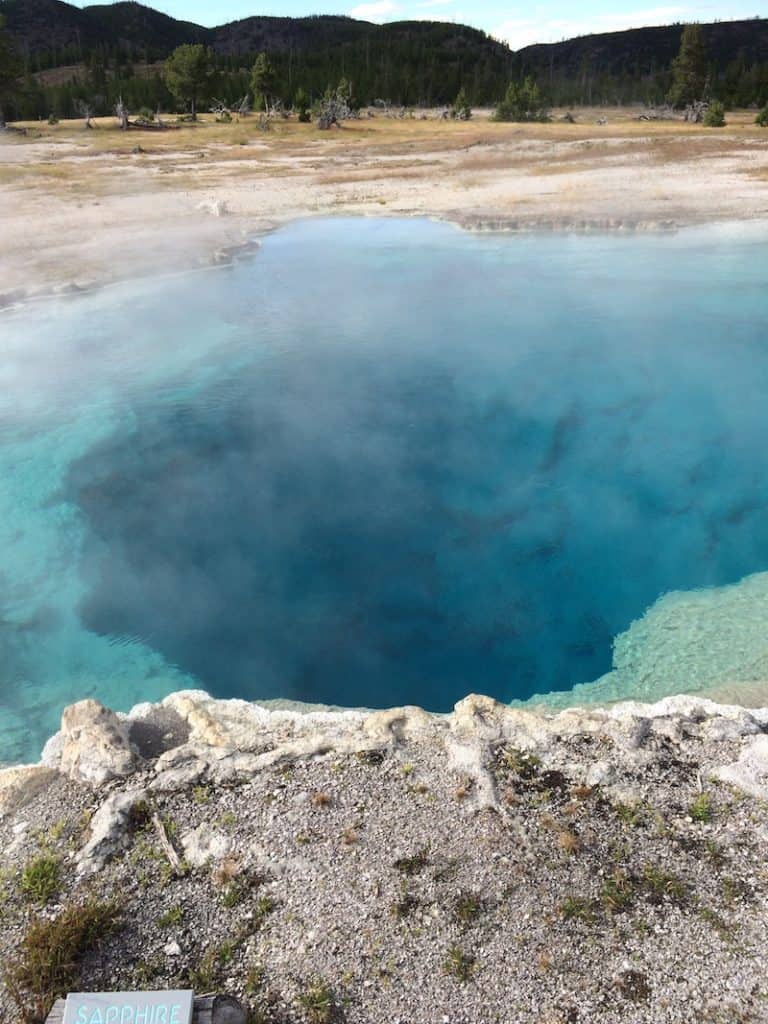 Sapphire Pool. what to do at Old Faithful with kids.