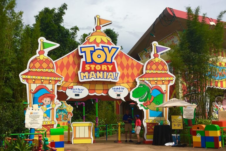 Toy Story Mania inside of Toy Story Land