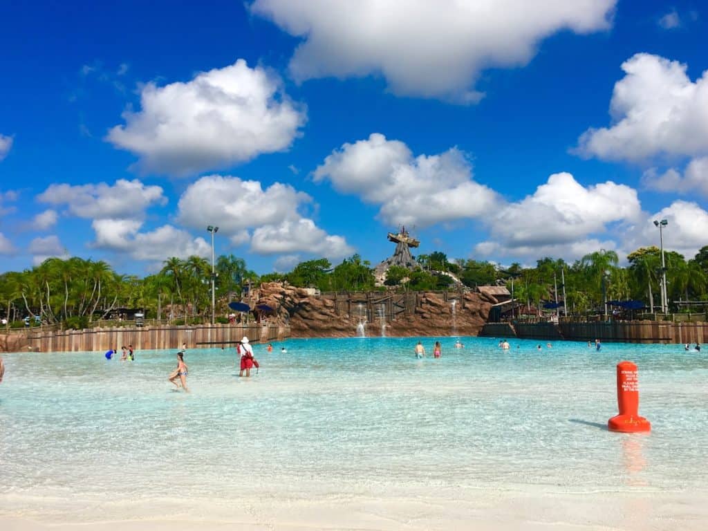 Can't miss the surf pool at Typhoon Lagoon with Kids
