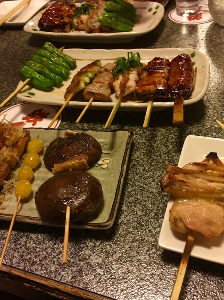 Different Yakitori. Why taking a Tokyo Food Tour is helpful.