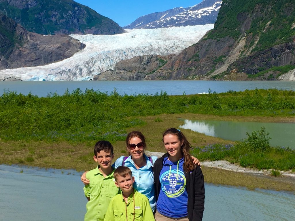 Mendenhall Glacier. Where to earn Junior Ranger on an Alaskan cruise.