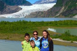 Mendenhall Glacier. Where to earn Junior Ranger on an Alaskan cruise.