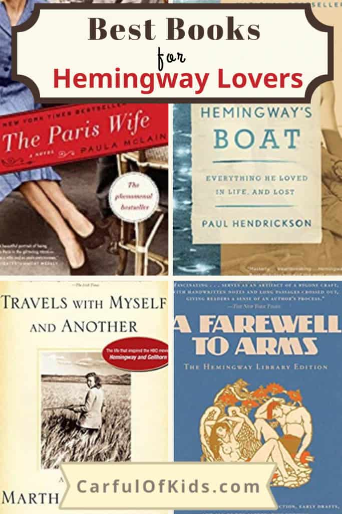 Ernest Hemingway fans rejoice. Here's a list of books by Hemingway and books about Hemingway. Learn more about the enigmatic man, his sporting life, and his wives. #HemingwayBooks #ErnestHemingway Best Books about Hemingway | Books for Hemingway Lovers | What to read 