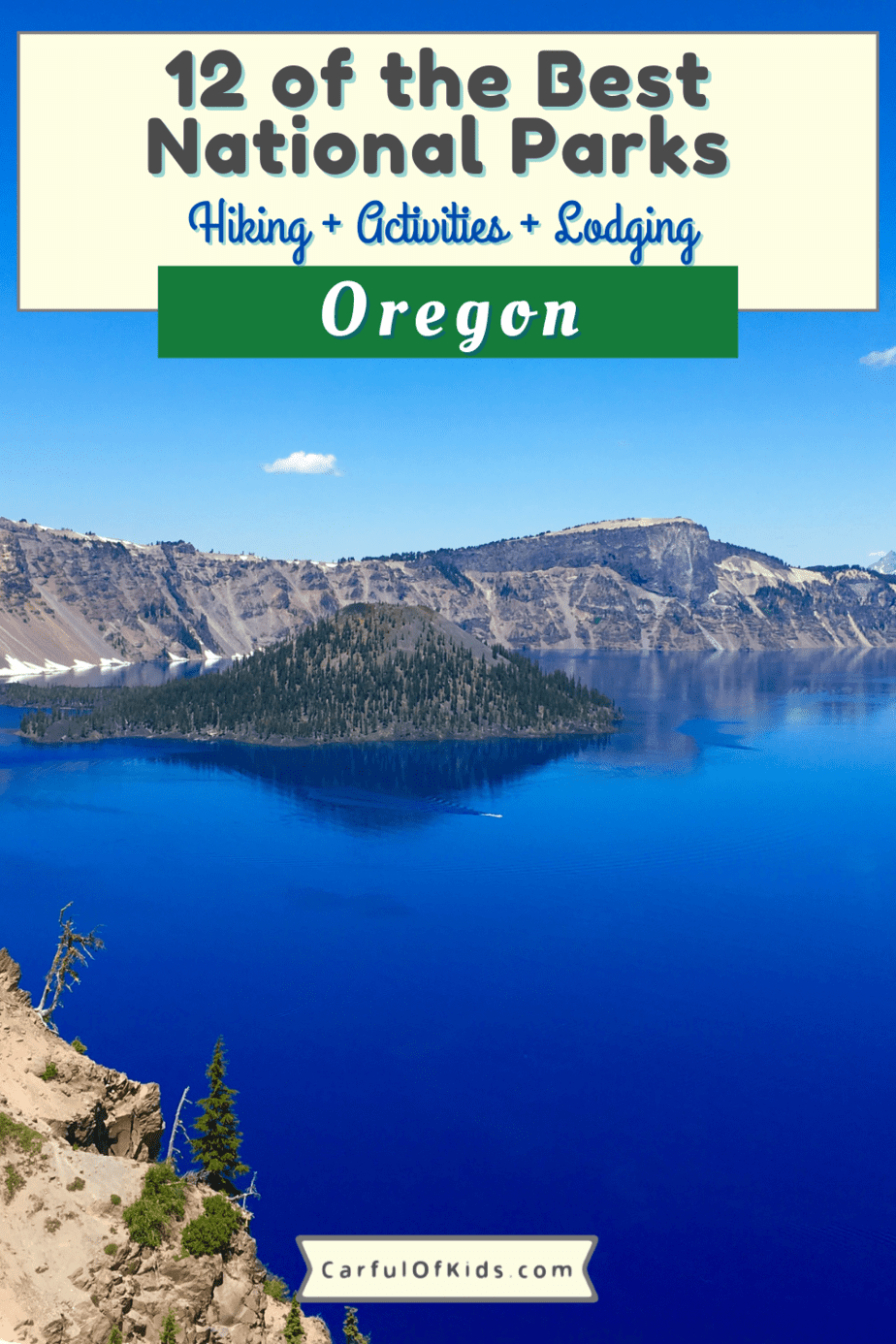 Oregon offers lots of outdoor places to explore and the best are National Park Service sites. From Crater Lake, Multnomah Falls and Mt Hood along with volcanoes and fossils, find unique landscapes to explore during your getaway. National Parks in Oregon | Crater Lake | Lewis and Clark | Newberry Volcano | Timberline Lodge | Mt Hood | Columbia River Gorge #NationalParks #Oregon