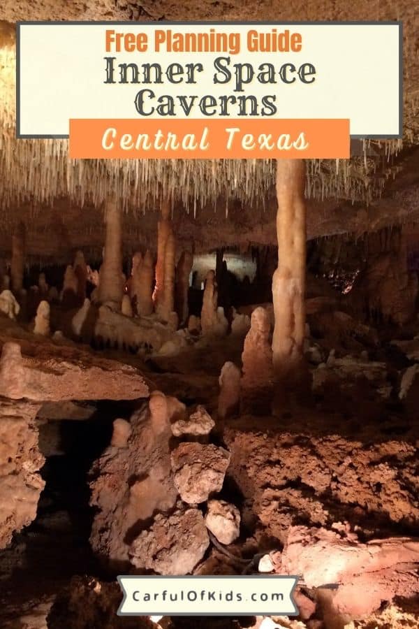 Head underground in Central Texas at Inner Space Caverns in Georgetown and see stalactites and stalagmites along with bats. Get all the tour details for your next getaway, north of Austin. Cave Tours in Texas | Best Caves in Central Texas #Texas #InnerSpaceCaverns 