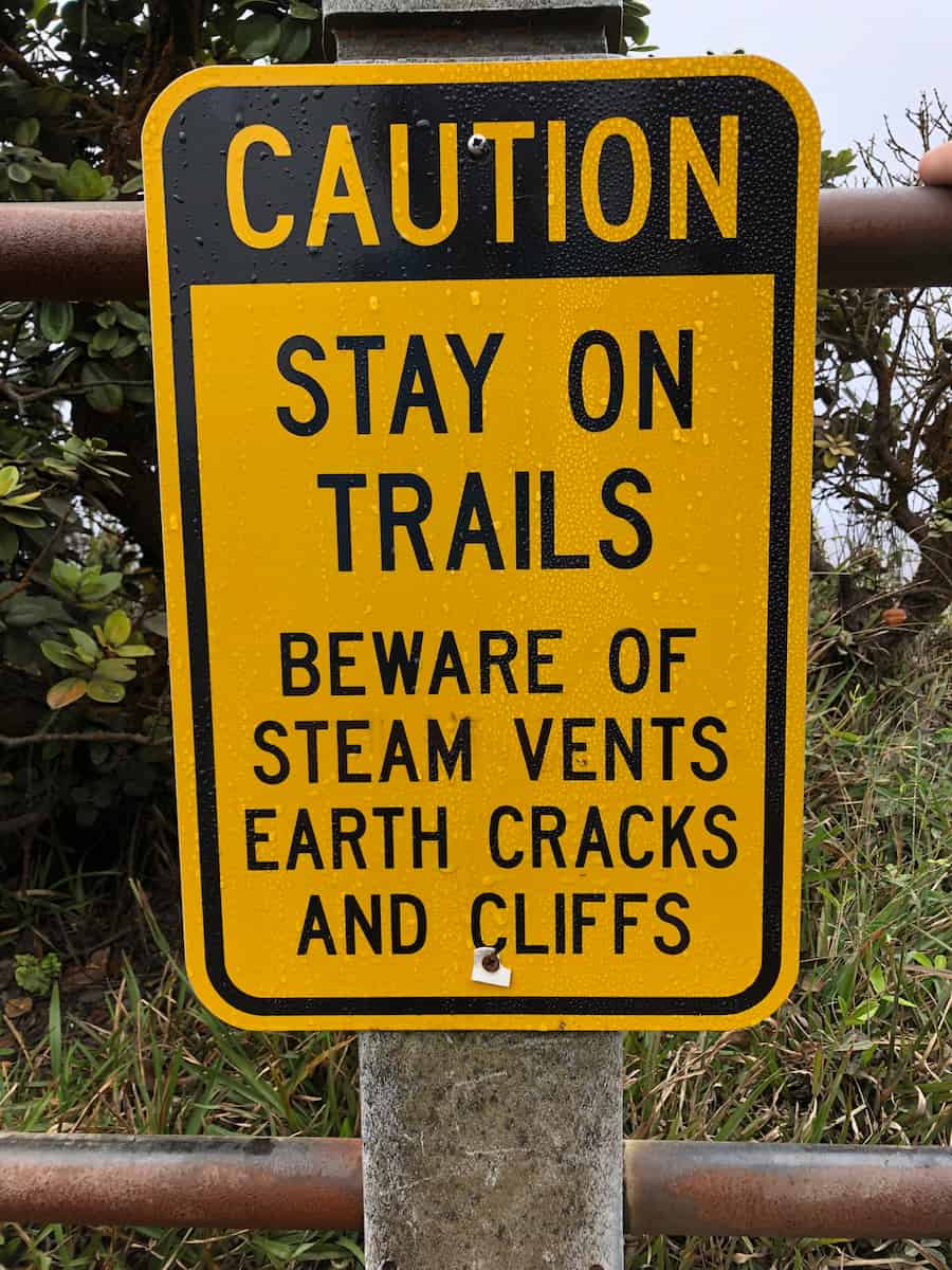 Hawaii Volcanoes National Park sign