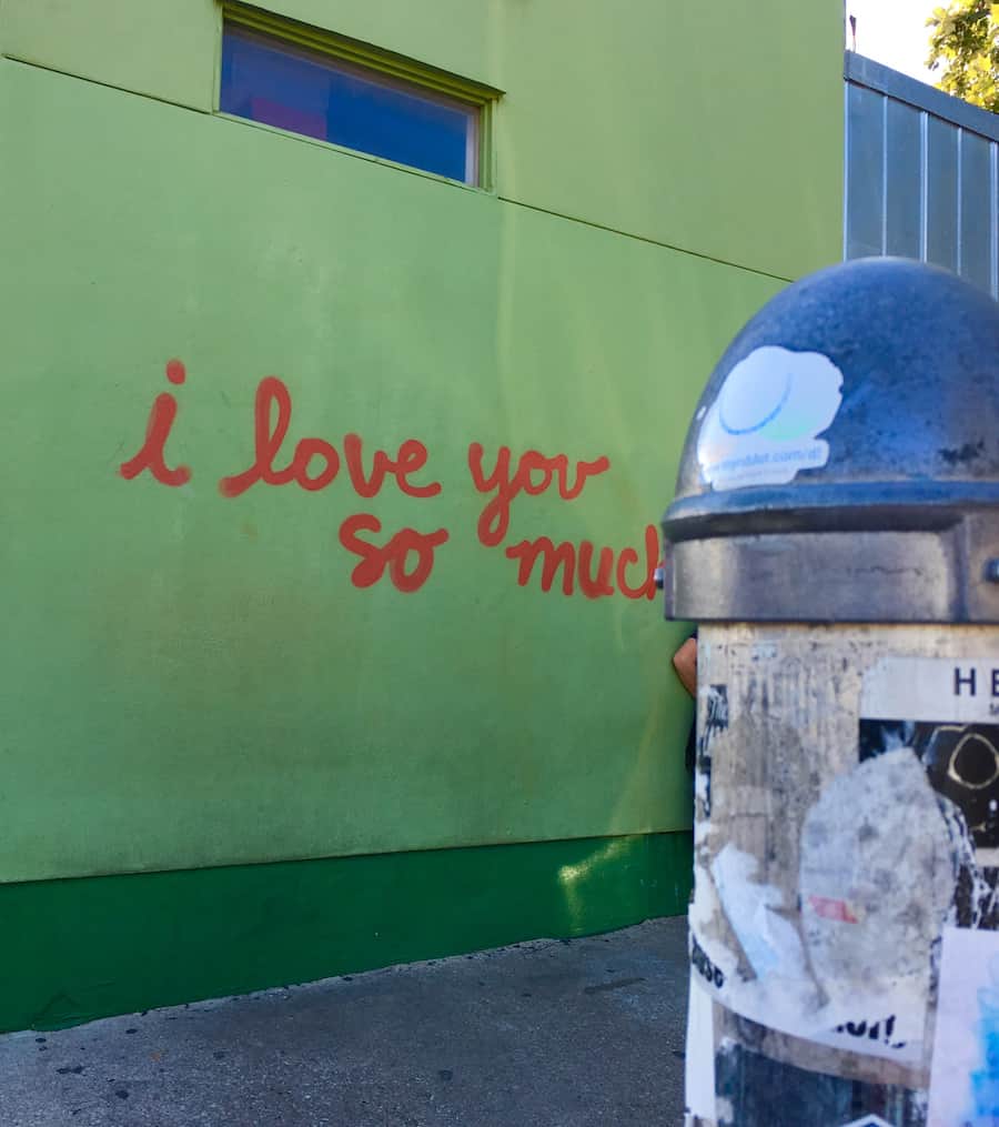 I love you so much mural