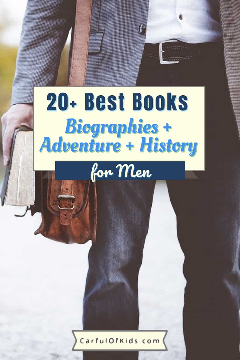 Find the best books for the men in your life in this shoppable list. It has books about adventure, both foreign and domestic. Grab a biography about a notable president or businessmen. Also find books about the National Parks from building cabins to the gruesome side of the parks. Books for men | Best Books for Dads | Gifts for Men #BooksforMen 
