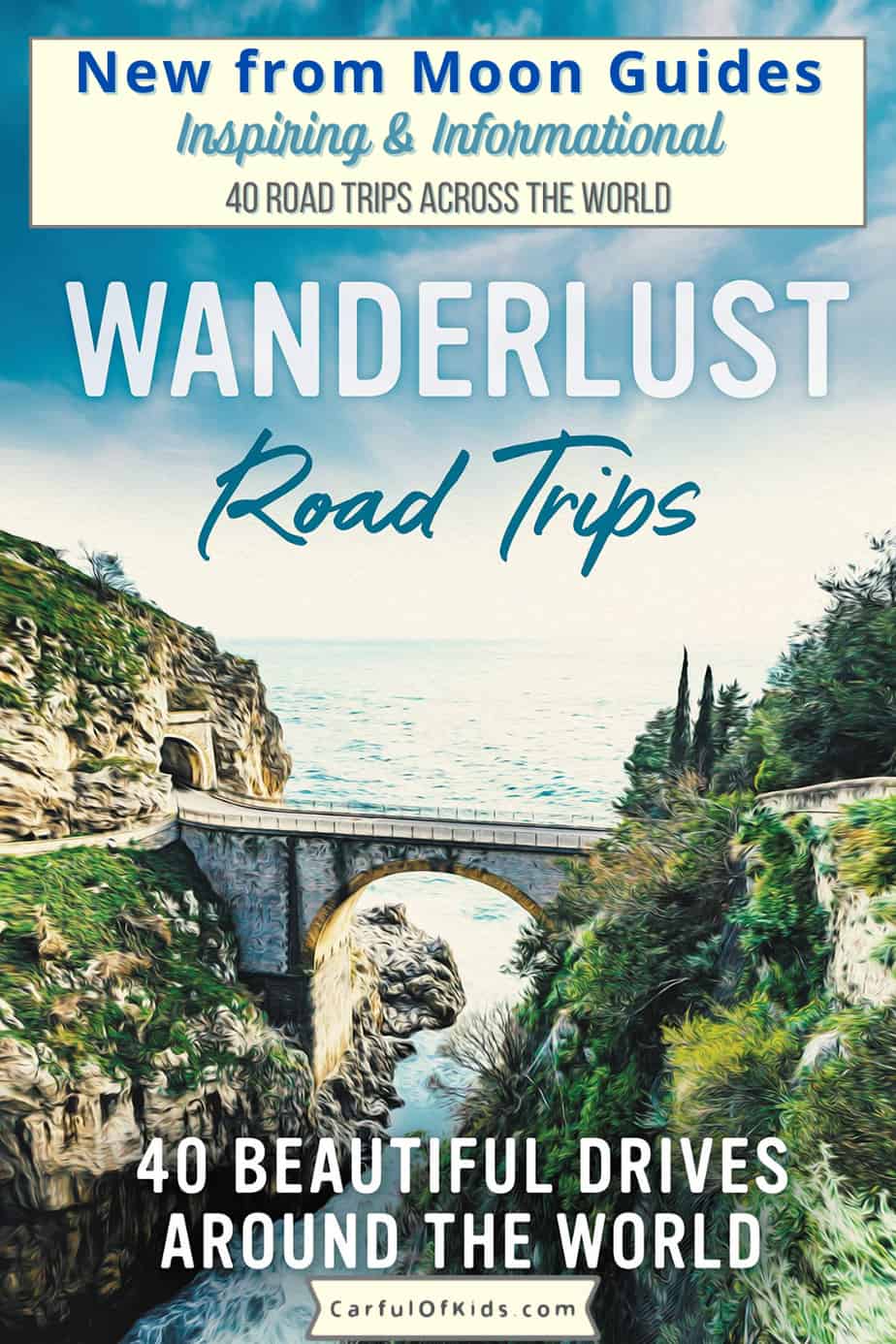 Plan your next road trip with the Wanderlust Road Trips by Moon Travel Guides sharing 40 amazing trips packed with in-the-know information along with the best excursions along the way. Road Trip Books | Top Road Trips to Take across the World #BookReview #Travel Book