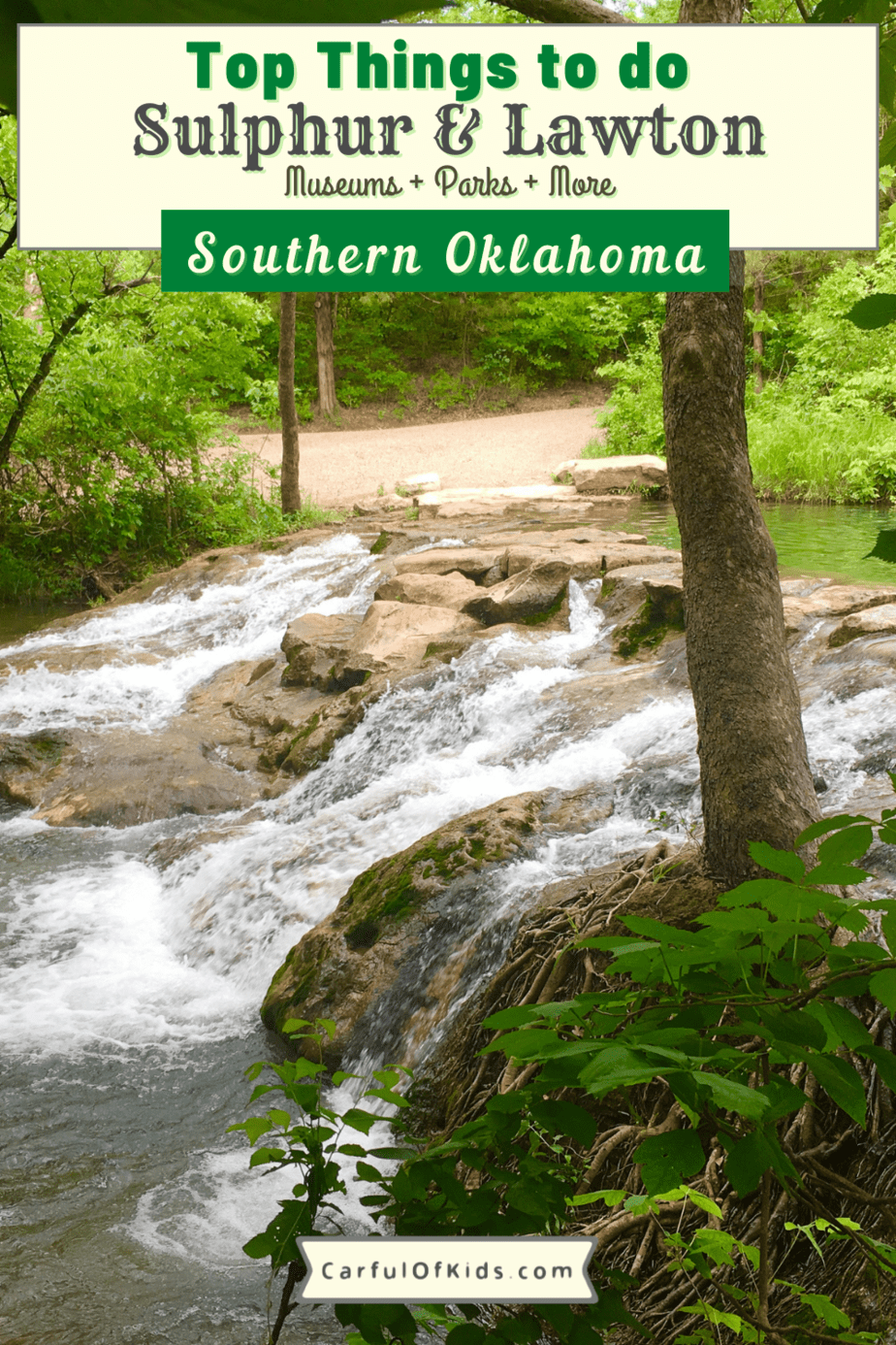With 11 different places to explore in Southern Oklahoma, plan a getaway to Sulphur, Lawton or the Chickasaw National Recreation Area. Find a chocolate factory, national pool, a recreational lake and more.  What to do in Southern Oklahoma | museums and attractions in Southern Oklahoma #Oklahoma 