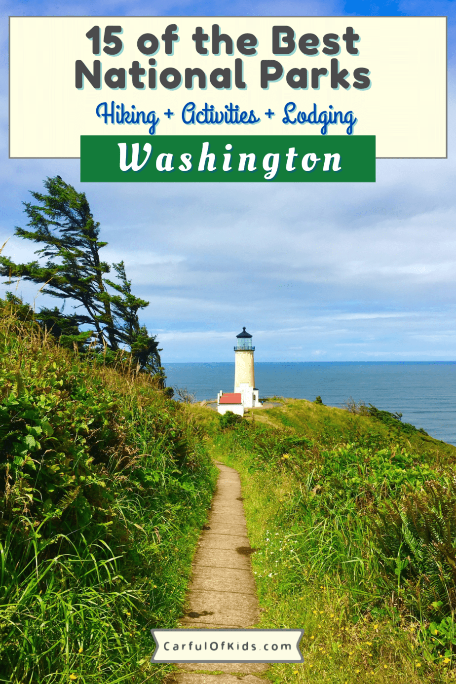 Washington offers 15 National Park Service Sites to explore on your next getaway. Find temperate rainforests, evergreen forests along with historical sites and volcanic sites. Many of the NPS sites are close to Seattle too What are the National Park sites in Washington | National Parks close to Seattle. #NPS #NationalParks