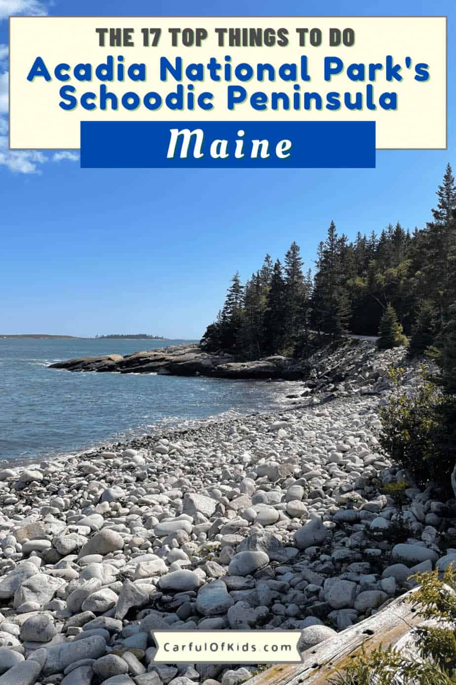 Located across from Mount Desert portion of Acadia National Park, the Schoodic Peninsula offers hiking, camping, epic coastal views and more. What to do at the Schoodic Peninsula | Quieter Part of Acadia National Park #Maine
