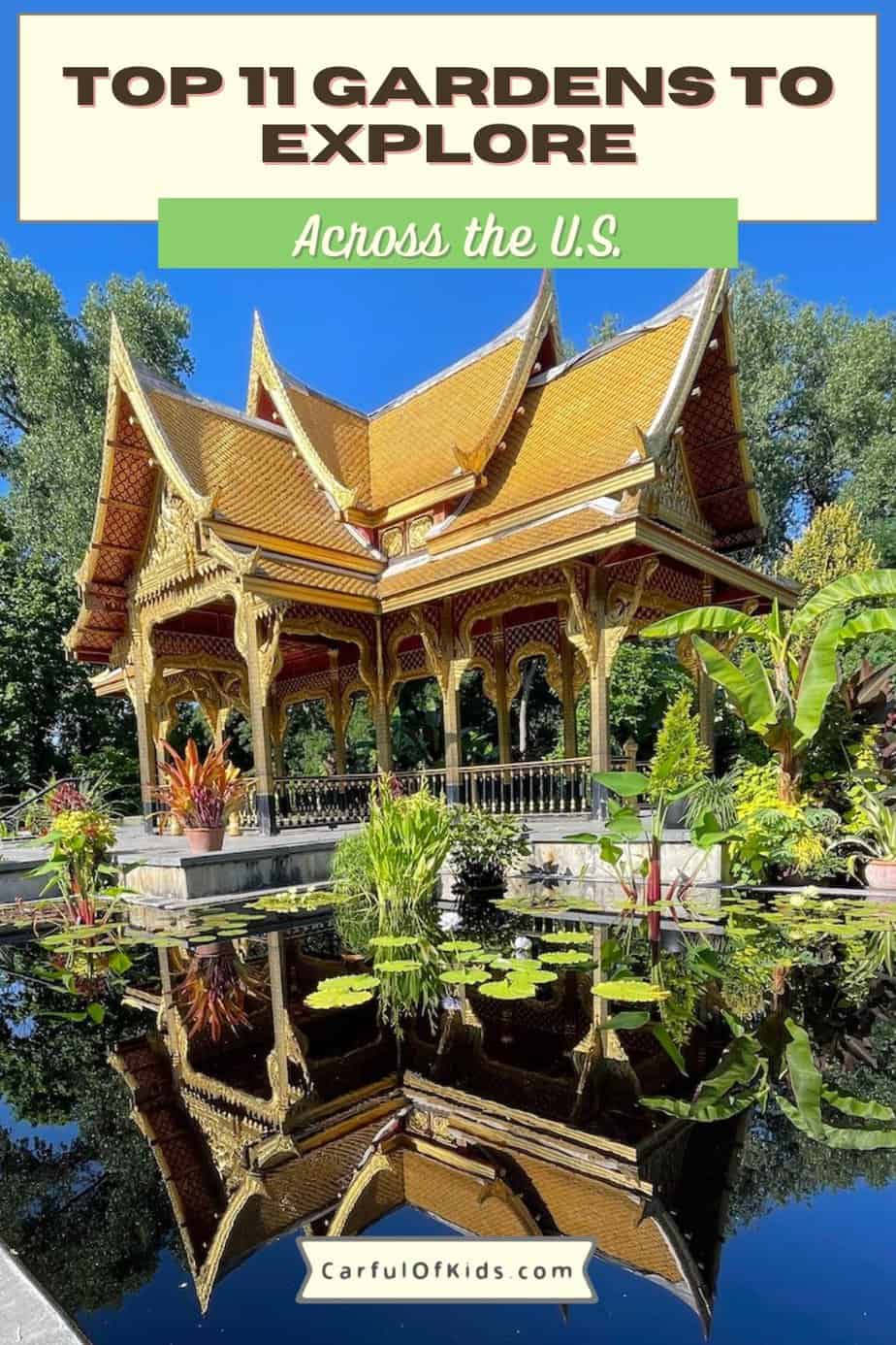 From New York to Los Angeles, here are the top gardens in the U.S. Each offer a colorful display of plants and some offers Asian Temples, sculptures, conservatories of another era along with children's gardens along with rose gardens and more. Top Gardens across the U.S. | Best Gardens to see #Gardens