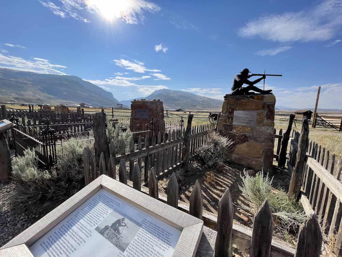 The cemetry at Old Trail Town in Cody