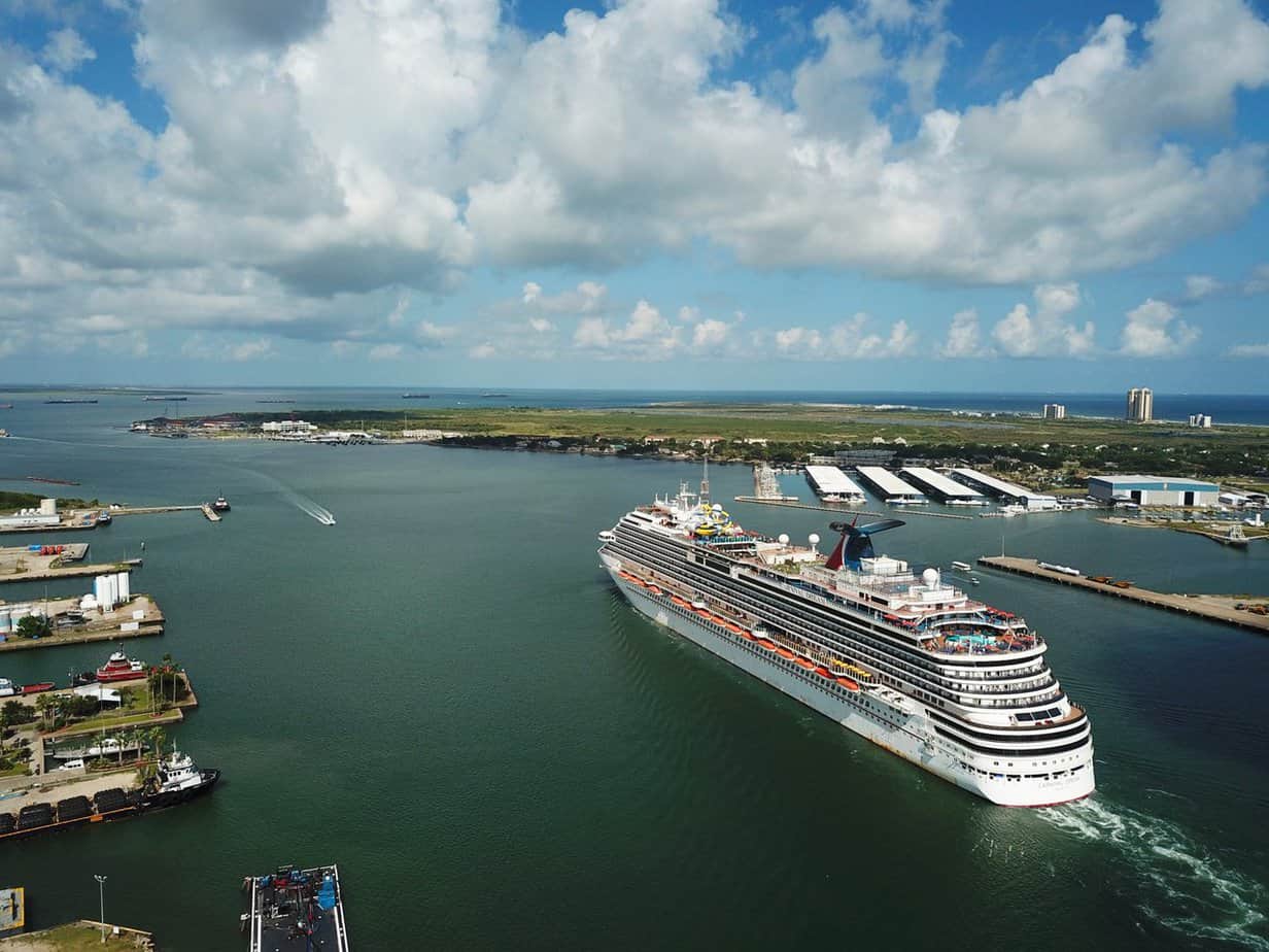 Carnival Cruise leaves Galveston 