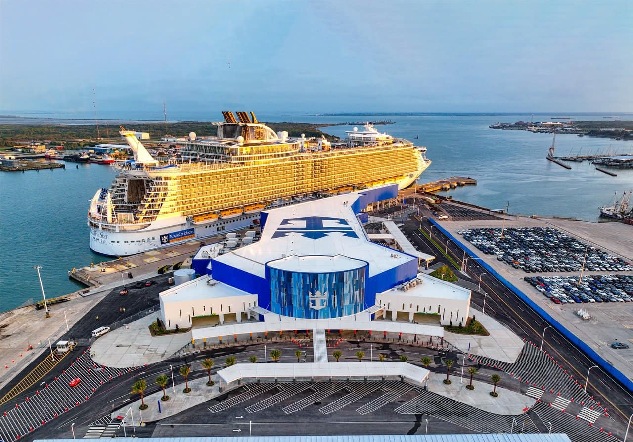 Royal Caribbean Cruise Terminal in Galveston.