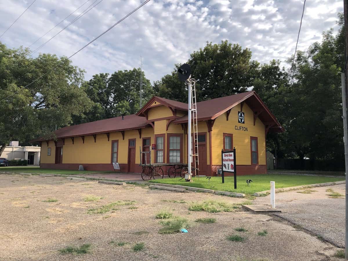 Edwin Olsen Railroad Museum in a Santa Fe depot