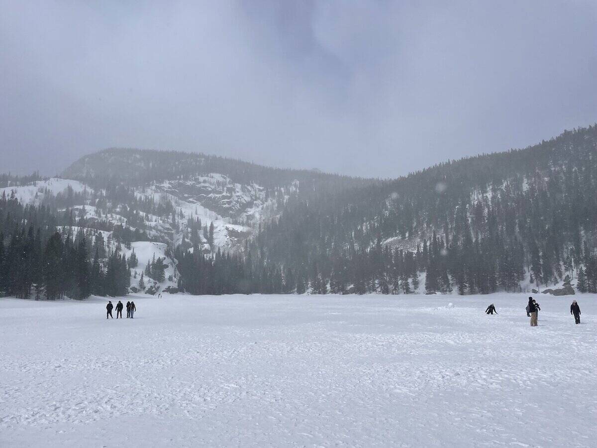 Bear Lake in Winter Rocky Mountain National Park