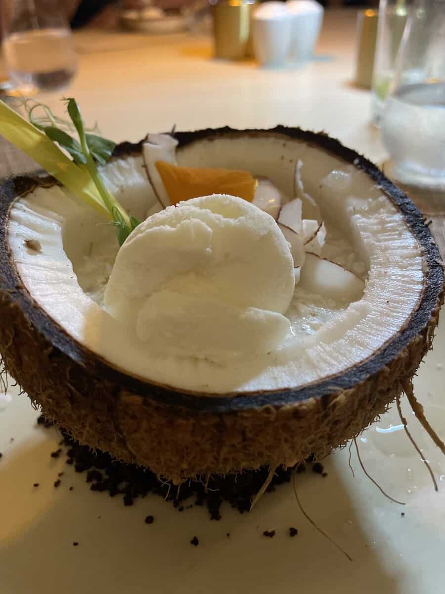 coconut dessert at Ku'uk 
