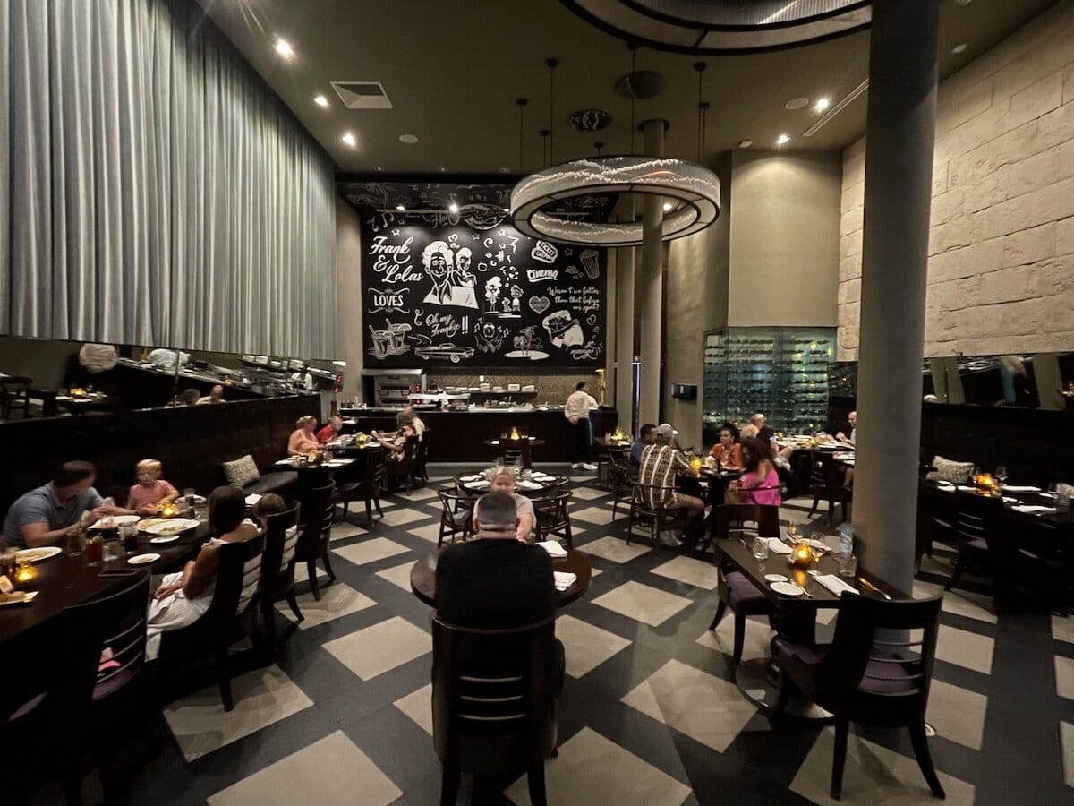 interior of Frank and Lola Italian Trattoria