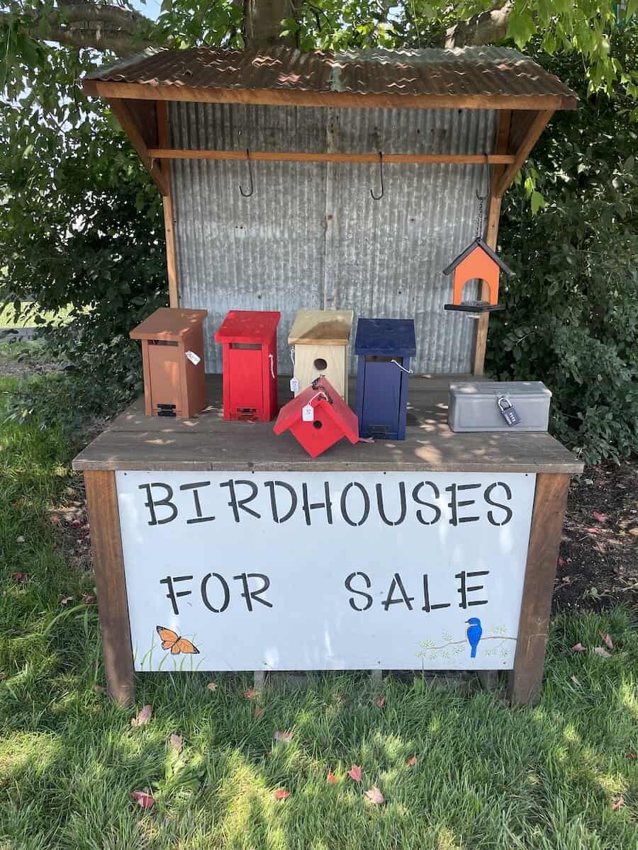 birdhouse roadside stand in Shipshewana.