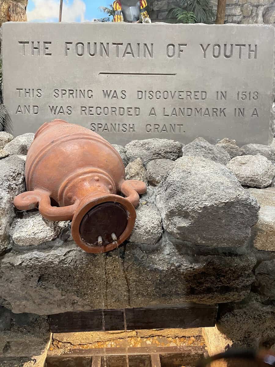 Ponce de Leon's Fountain of Youth in the Spring House