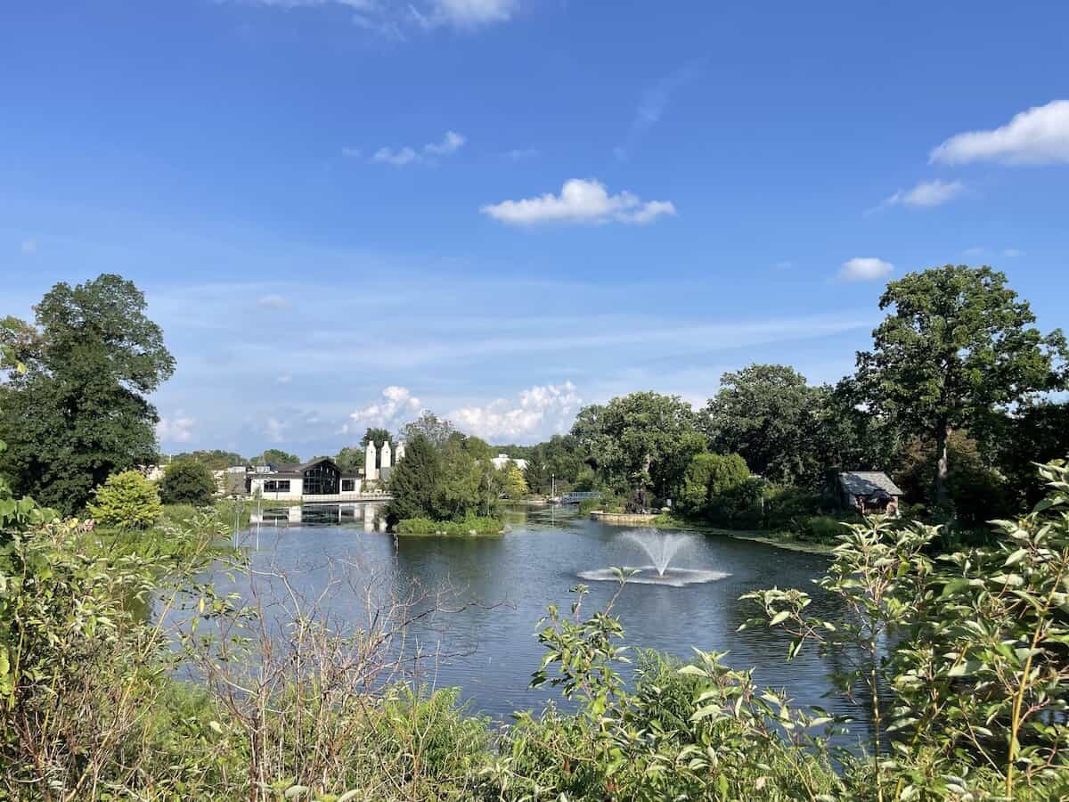 From the Art Museum to the RV Hall of Fame: 11 Things to Do in Elkhart IN water garden at Wellfield Botanical Garden
