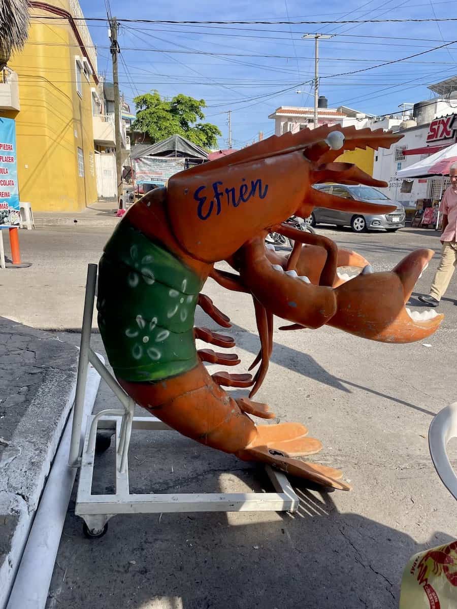 Efen Shrimp sign