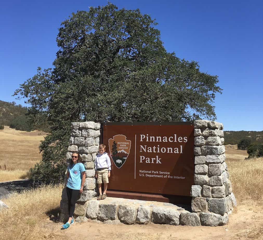 Pinnacles National Park Entrance Sign