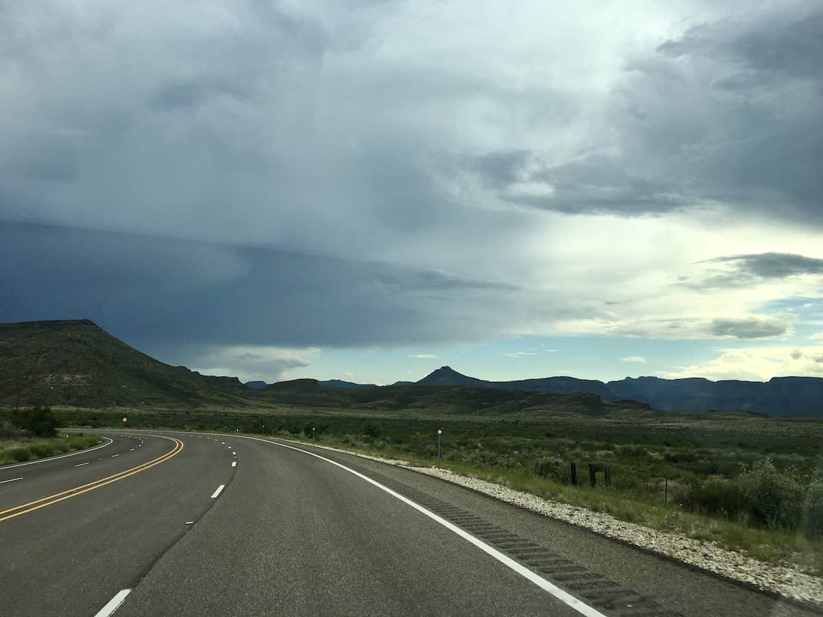 End of Road in West Texas