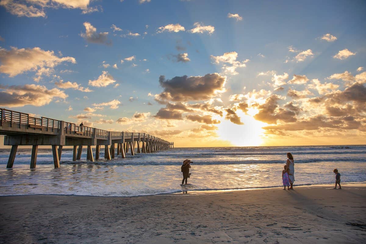 Jacksonville Beach and pier