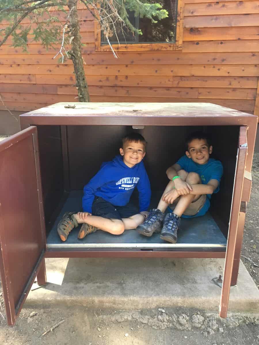 bear box at Lassen Vol NP