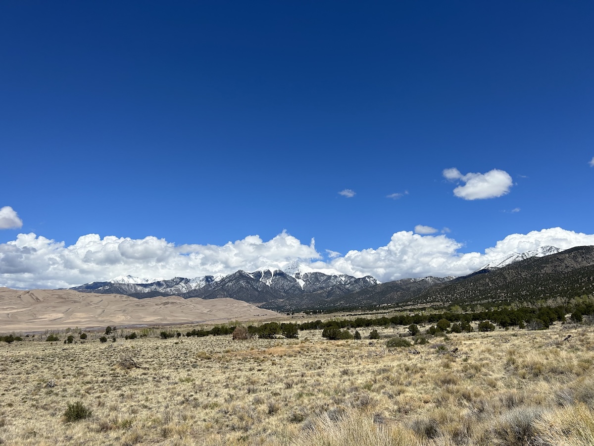 The Great Sand Dunes National Park peaks